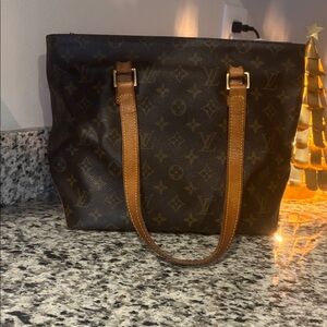 Louis Vuitton Dark Brown Monogram Canvas Cabas Piano Tote